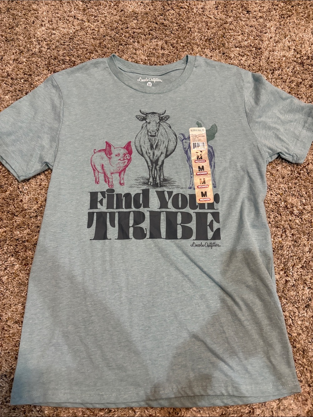 Find Your Tribe Graphic Tee - Laurel & Co. - Heather Green